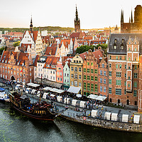 Buy canvas prints of Gdansk, North Poland - August 13, 2020: Wide angle by Arpan Bhatia