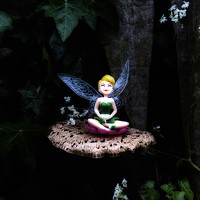 Buy canvas prints of Magical Midnight Fairy Garden  by Adele Loney