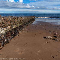 Buy canvas prints of The Beach at Portobello, Edinburgh by Adele Loney