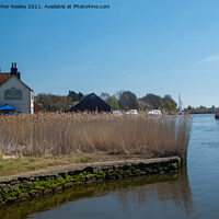 Buy canvas prints of Sunny day on the Norfolk Broads by Christopher Keeley