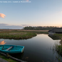 Buy canvas prints of Dusk at Hickling Broad by Christopher Keeley