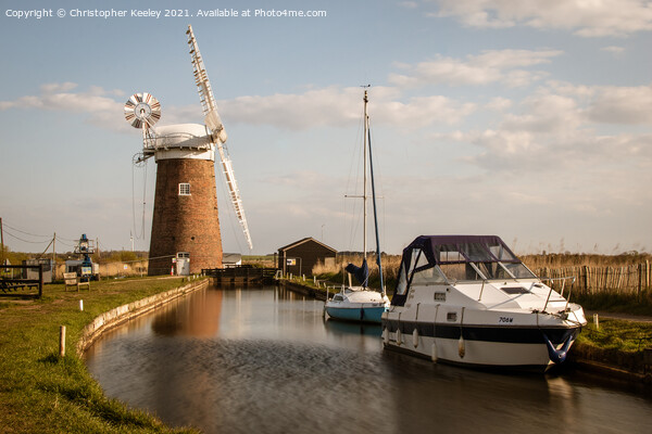 Horsey Windpump Picture Board by Christopher Keeley