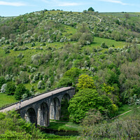 Buy canvas prints of Monsal Viaduct and Dale by Christopher Keeley