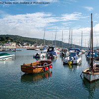 Buy canvas prints of Boats at Lyme Regis by Christopher Keeley