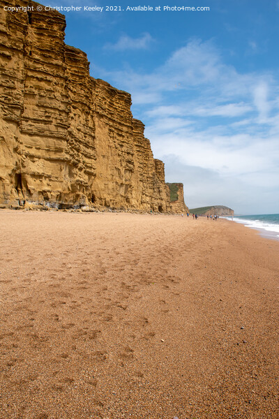 West Bay, Dorset Picture Board by Christopher Keeley