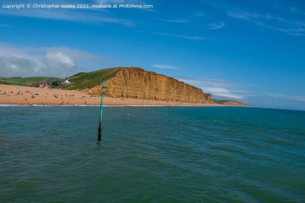 West Bay on the Jurassic Coast Picture Board by Christopher Keeley