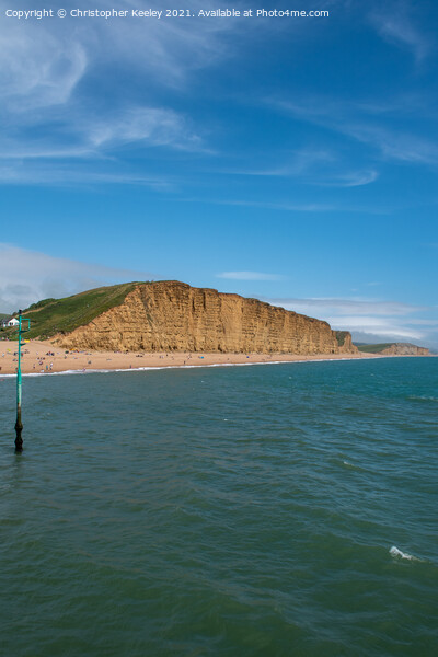 West Bay beach Picture Board by Christopher Keeley