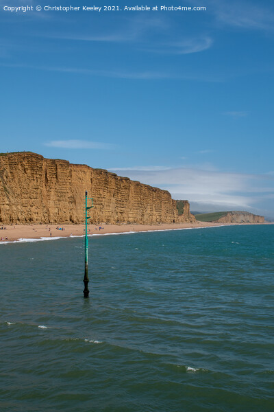 Summer views of West Bay, Dorset Picture Board by Christopher Keeley