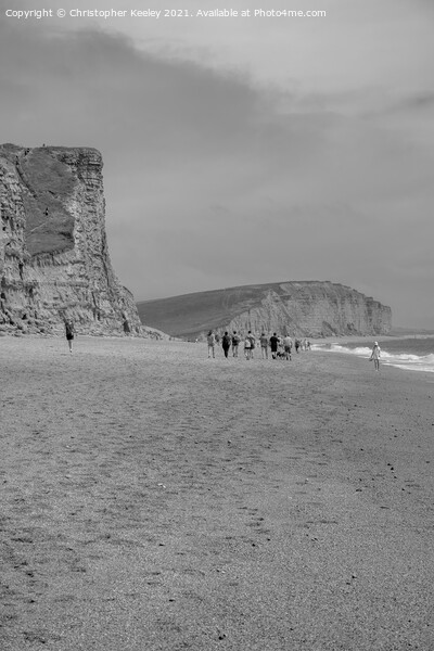 West Bay in Dorset Picture Board by Christopher Keeley