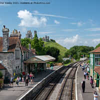 Buy canvas prints of Summer at Corfe Castle, Dorset by Christopher Keeley
