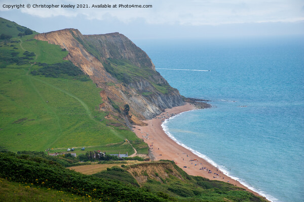 Jurassic Coast views Picture Board by Christopher Keeley
