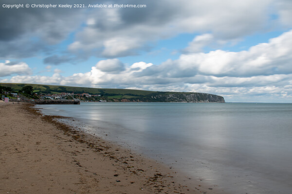 Clouds over Swanage, Dorset Picture Board by Christopher Keeley