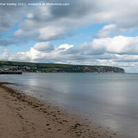 Buy canvas prints of Clouds over Swanage, Dorset by Christopher Keeley