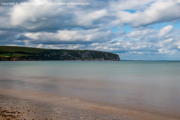 Clouds over Swanage Picture Board by Christopher Keeley