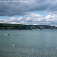 Buy canvas prints of Swanage harbour by Christopher Keeley