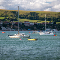 Buy canvas prints of Swanage harbour in Dorset by Christopher Keeley