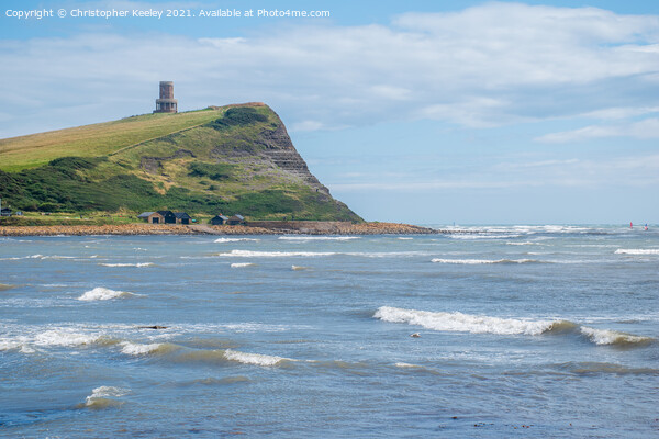 Choppy seas at Kimmeridge Bay Picture Board by Christopher Keeley
