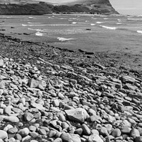 Buy canvas prints of Black and white Kimmeridge Bay by Christopher Keeley