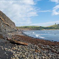 Buy canvas prints of Kimmeridge Bay and blue skies by Christopher Keeley