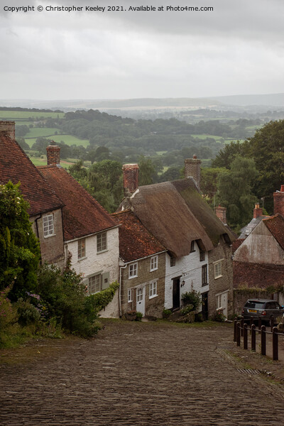 Gold Hill in Shaftesbury, Dorset Picture Board by Christopher Keeley