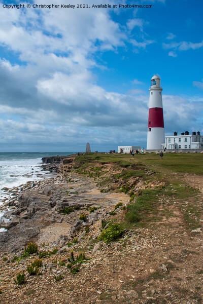 Blue skies over Portland Bill Picture Board by Christopher Keeley