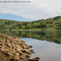 Buy canvas prints of Summer reflections on Ladybower Reservoir by Christopher Keeley