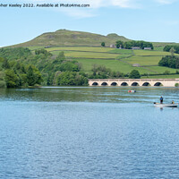Buy canvas prints of Fishing boat on Ladybower Reservoir by Christopher Keeley