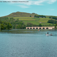 Buy canvas prints of Boat on Ladybower Reservoir by Christopher Keeley