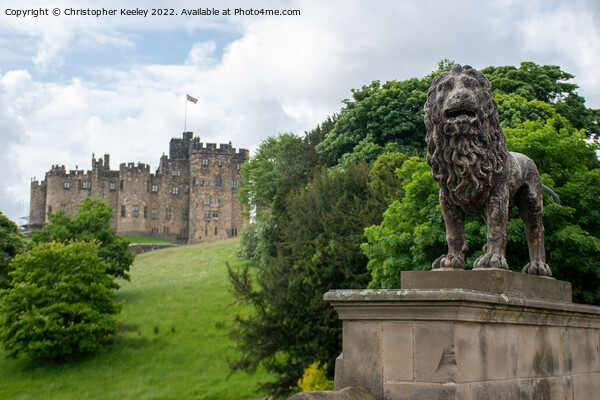 Alnwick Castle lion statue Picture Board by Christopher Keeley