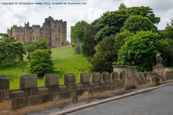 The road to Alnwick Castle Picture Board by Christopher Keeley