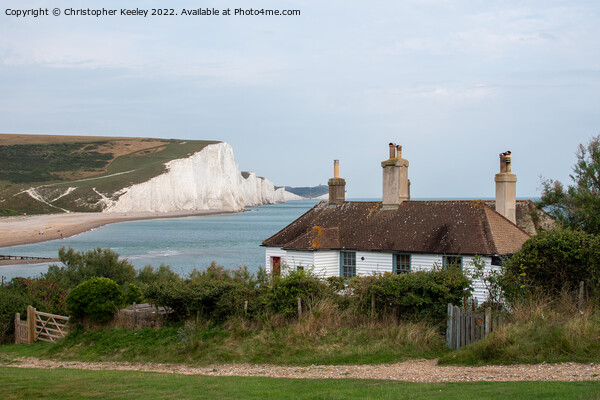 Cuckmere Haven and Seven Sisters Cliffs Picture Board by Christopher Keeley