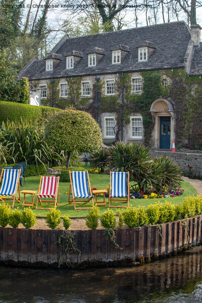 Cotswolds hotel in Bibury Picture Board by Christopher Keeley