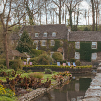 Buy canvas prints of Bibury in the Cotswolds by Christopher Keeley