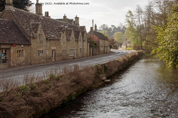 Cotswolds cottages and River Coln in Bibury Picture Board by Christopher Keeley