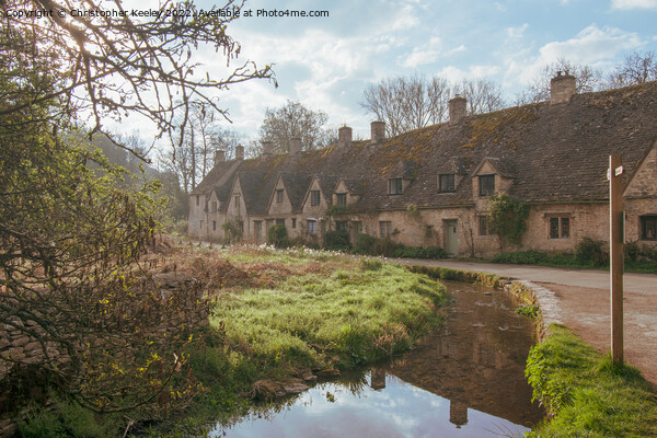 Reflections at Arlington Row in the Cotswolds Picture Board by Christopher Keeley