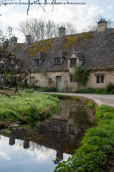 Arlington Row cottages in Bibury, Cotswolds Picture Board by Christopher Keeley