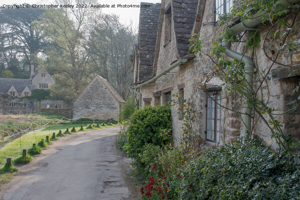 Cotswolds cottages at Arlington Row, Bibury Picture Board by Christopher Keeley
