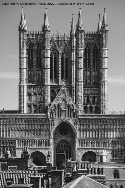 Lincoln Cathedral tower Picture Board by Christopher Keeley