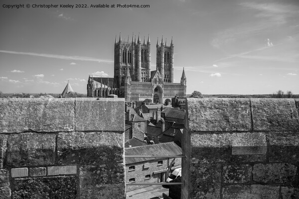 Lincoln Cathedral and castle walls Picture Board by Christopher Keeley
