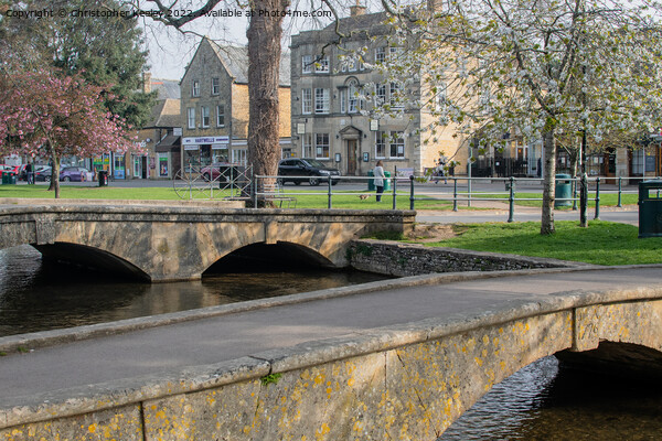 Bridges of Bourton-on-the-Water Picture Board by Christopher Keeley