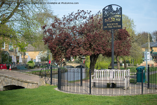 Bourton-on-the-Water in the Cotswolds Picture Board by Christopher Keeley
