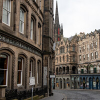 Buy canvas prints of Looking onto Victoria Street, Edinburgh by Christopher Keeley
