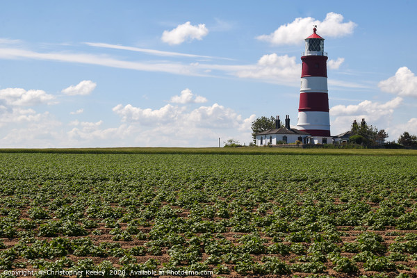 Happisburgh Lighthouse  Picture Board by Christopher Keeley