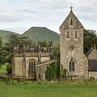 Buy canvas prints of Views of Ilam church and Dovedale by Christopher Keeley