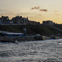 Buy canvas prints of Sunset over Cromer by Christopher Keeley