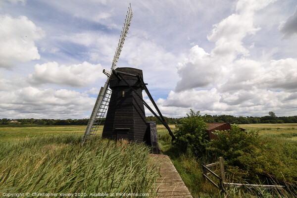 Herringfleet mill Picture Board by Christopher Keeley