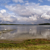 Buy canvas prints of Cloudy skies over Rutland Water by Christopher Keeley