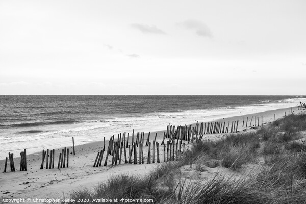 Thornham beach Picture Board by Christopher Keeley