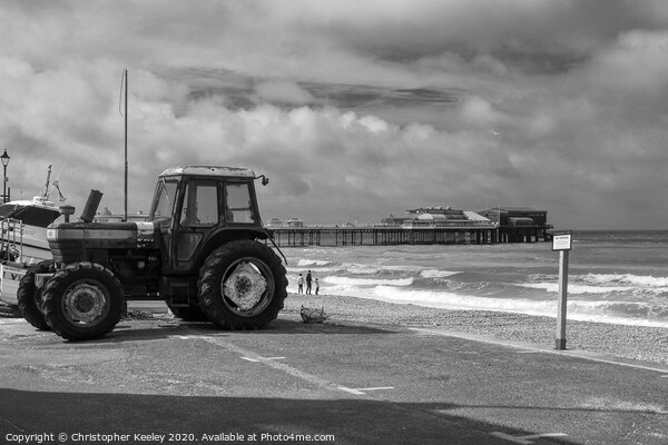 Cromer beach and pier  Picture Board by Christopher Keeley