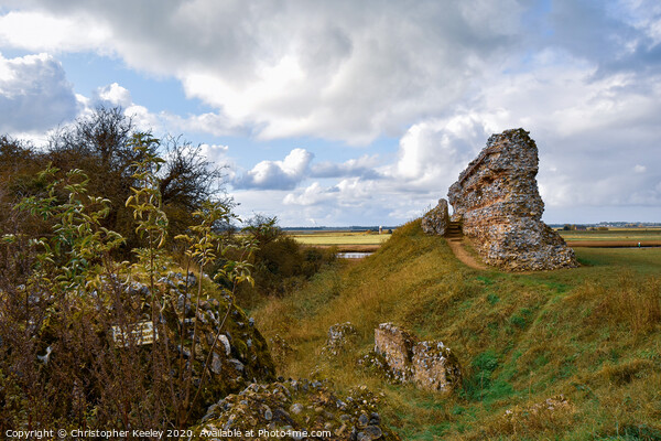 Burgh Castle Picture Board by Christopher Keeley